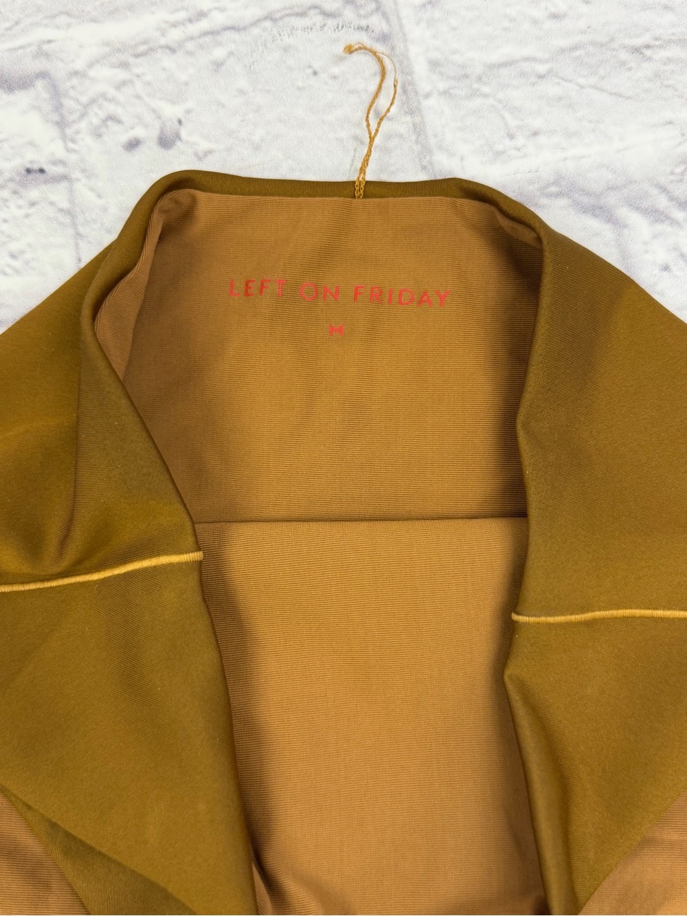 Left On Friday High Waist Bikini Brown Sz M EUC Swim Pool Beach Capsule Minimal - Picture 15 of 17